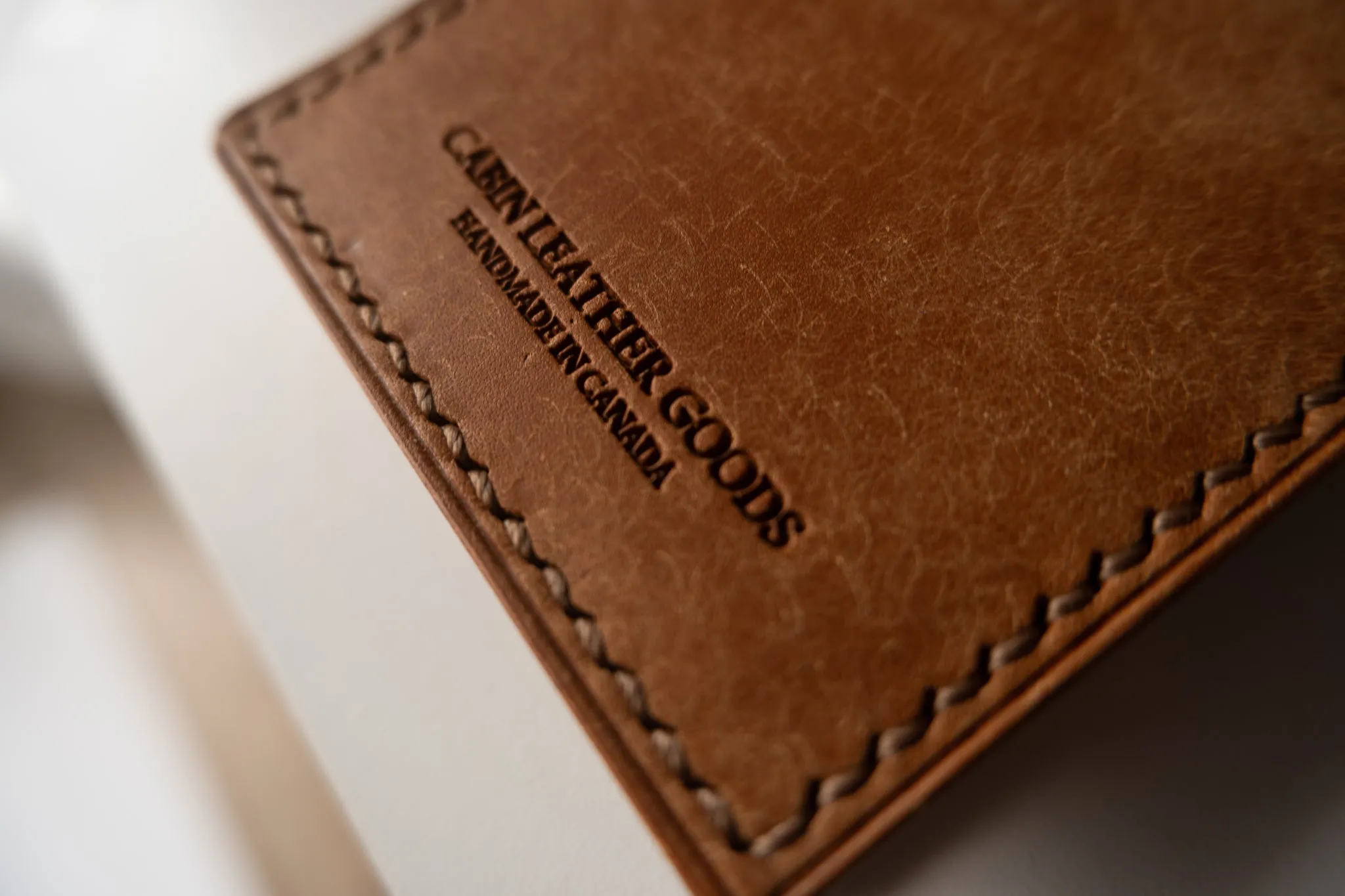 Money Clip Wallet - Cognac Pueblo