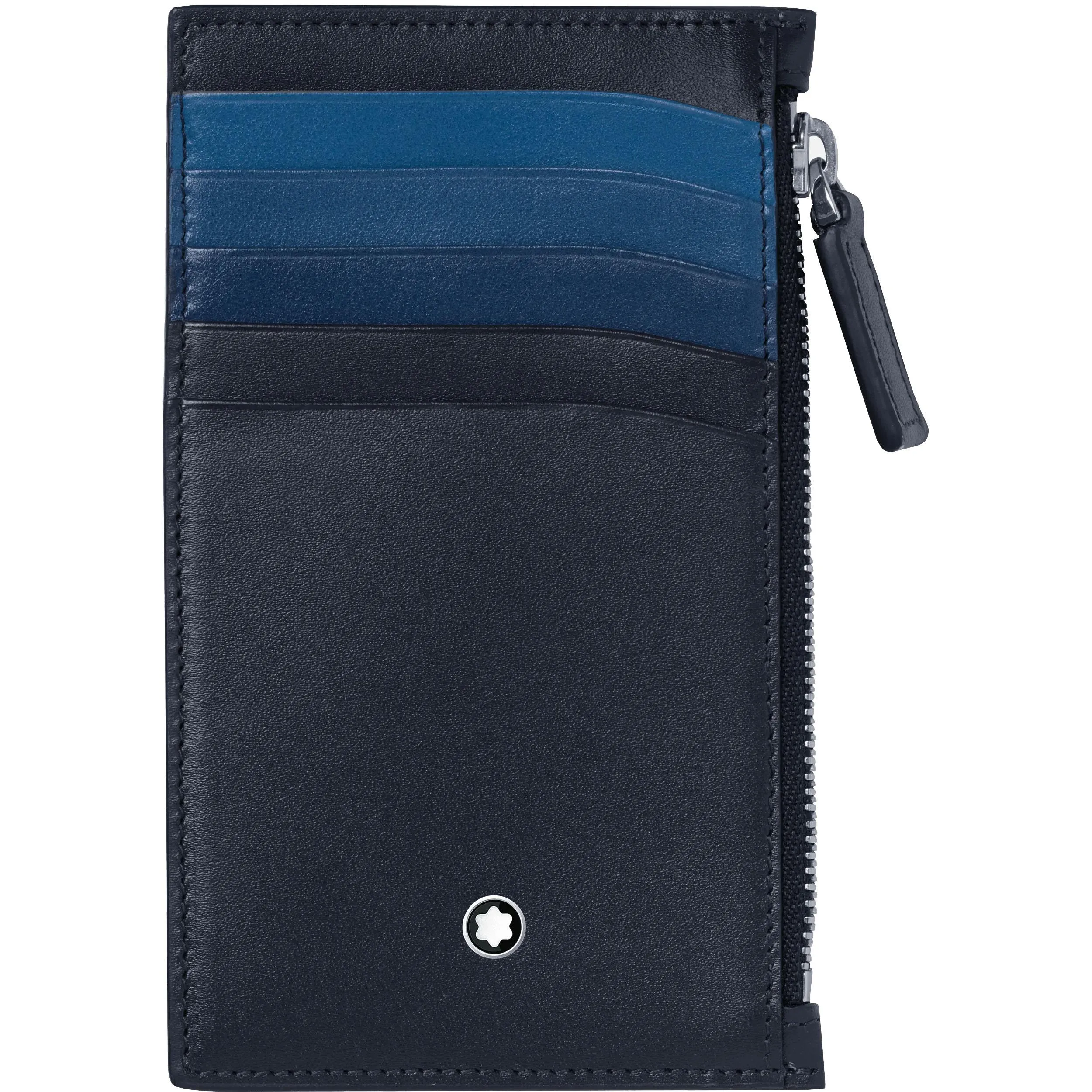 Montblanc pocket custody Meisterstück 5 compartments with navy blue zipper to gradation 126217