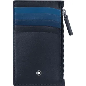 Montblanc pocket custody Meisterstück 5 compartments with navy blue zipper to gradation 126217