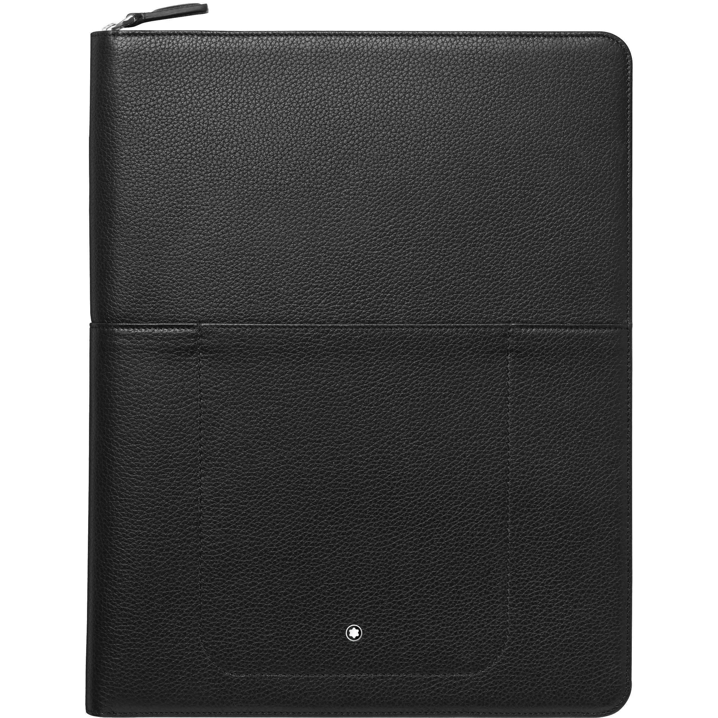 Montblanc Portablocco with mesitherstück soft grain black 126232 pockets