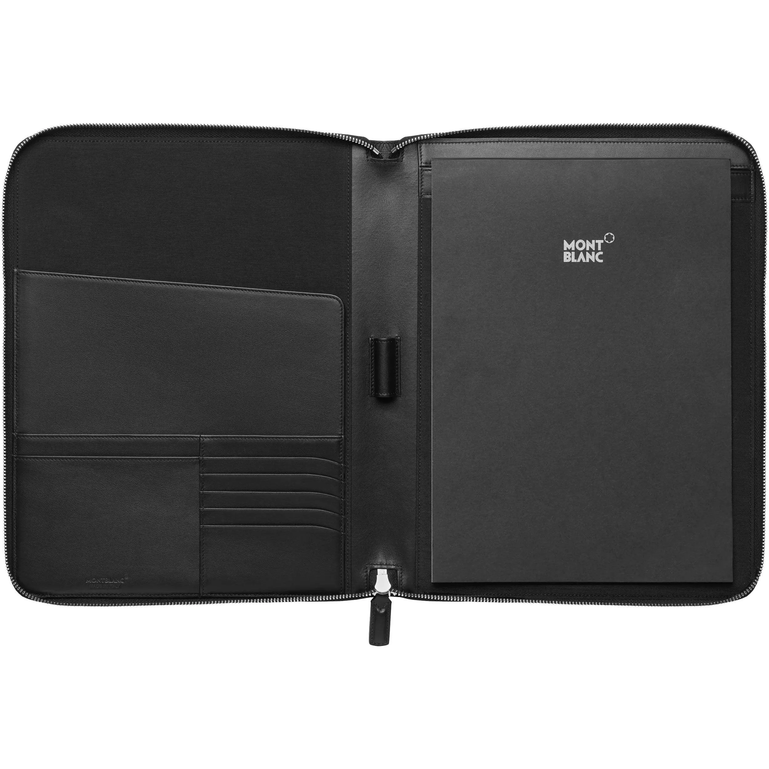 Montblanc Portablocco with mesitherstück soft grain black 126232 pockets