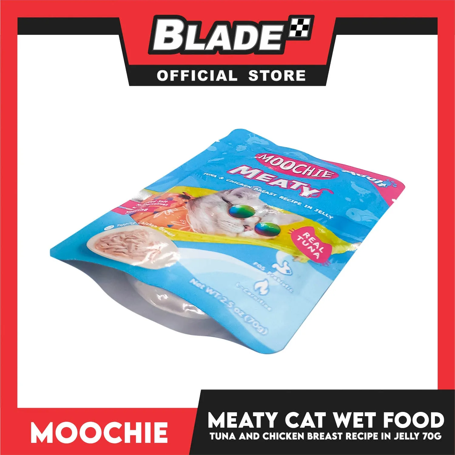 Moochie Meaty Tuna and Chicken Breast Recipe in Jelly 70g