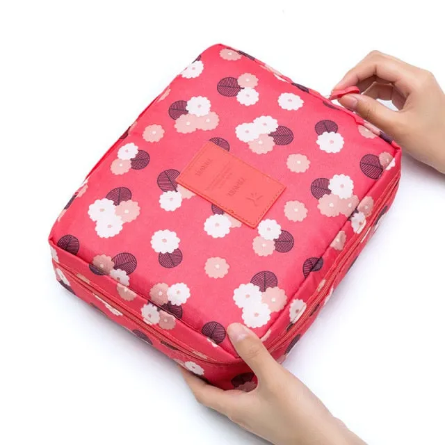 Multifunction Women Outdoor Storage Bag Toiletries Organize Cosmetic Bag Portable Waterproof Female Travel Make Up Cases