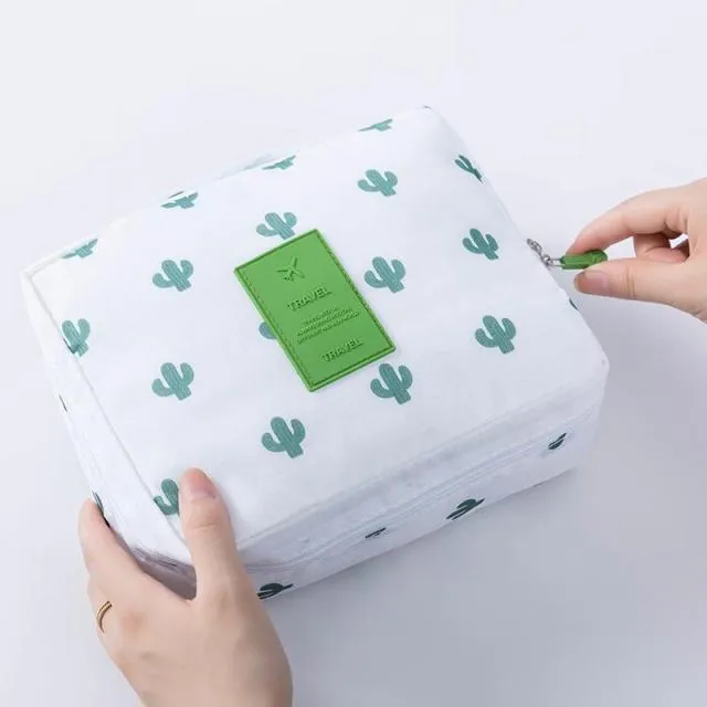 Multifunction Women Outdoor Storage Bag Toiletries Organize Cosmetic Bag Portable Waterproof Female Travel Make Up Cases
