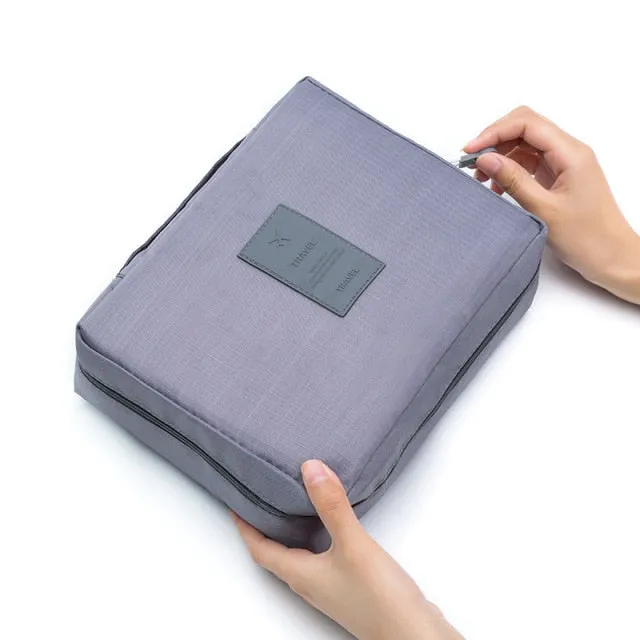 Multifunction Women Outdoor Storage Bag Toiletries Organize Cosmetic Bag Portable Waterproof Female Travel Make Up Cases