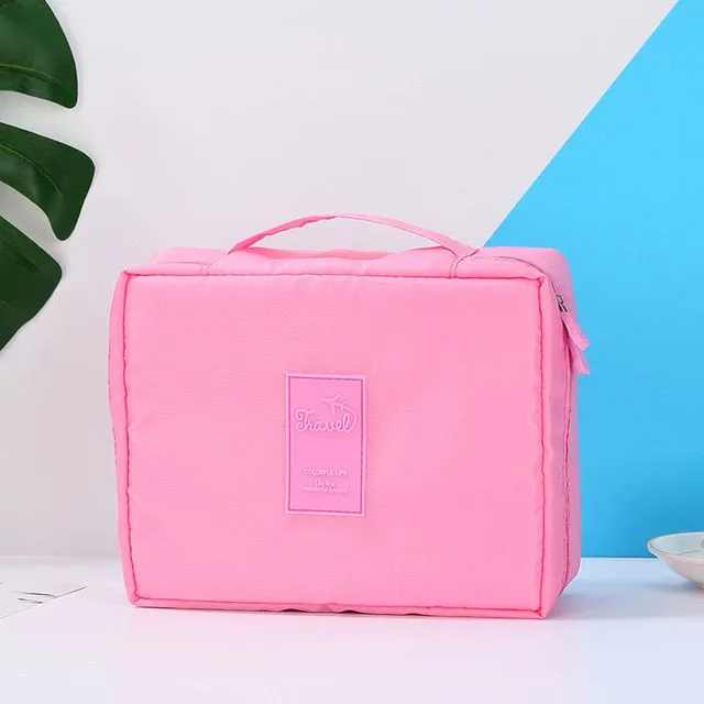 Multifunction Women Outdoor Storage Bag Toiletries Organize Cosmetic Bag Portable Waterproof Female Travel Make Up Cases