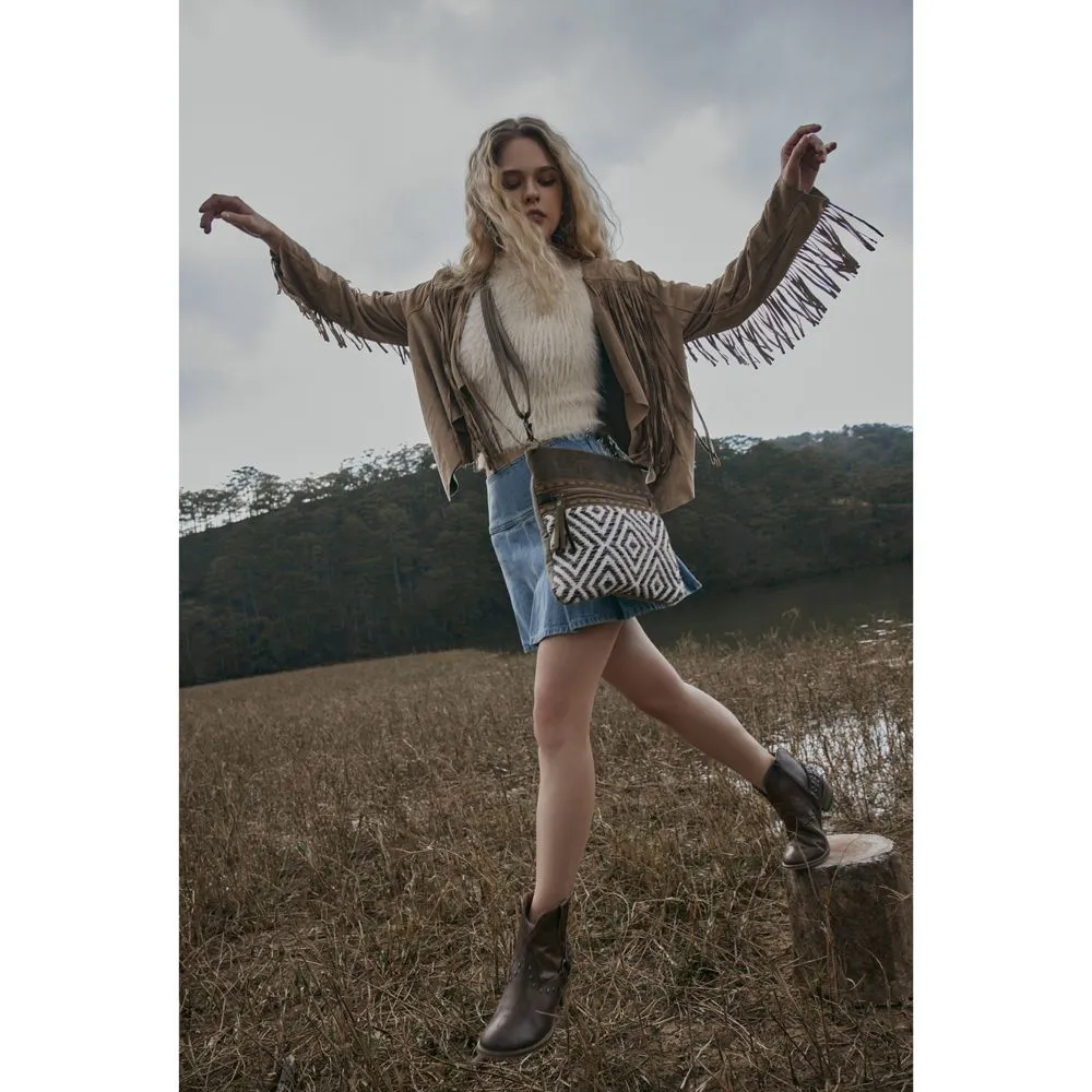 Myra Sand Weaver Small & Crossbody Bag