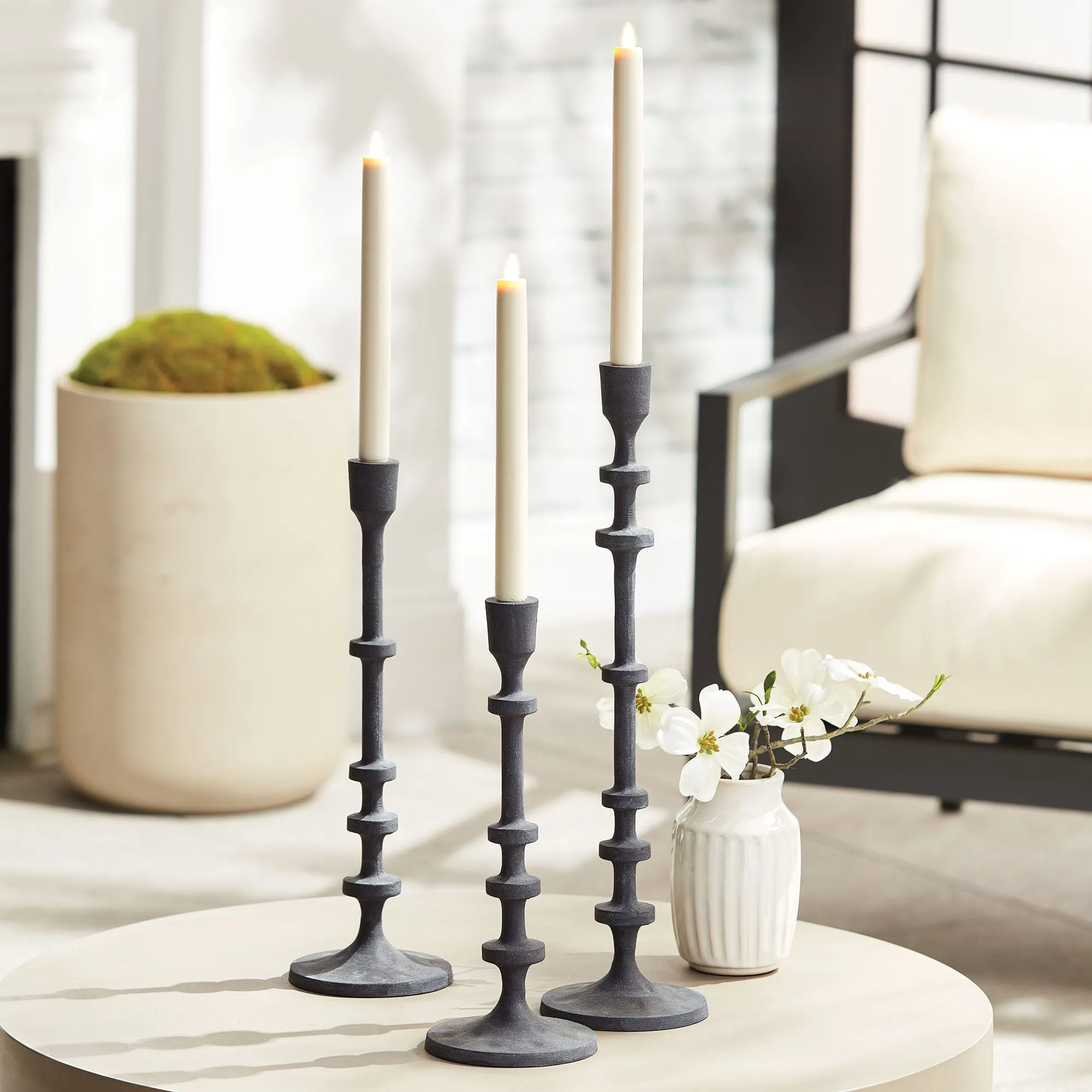 NAPA Home & Garden, ABACUS TAPER HOLDERS, SET OF 3,N3RB04GYD