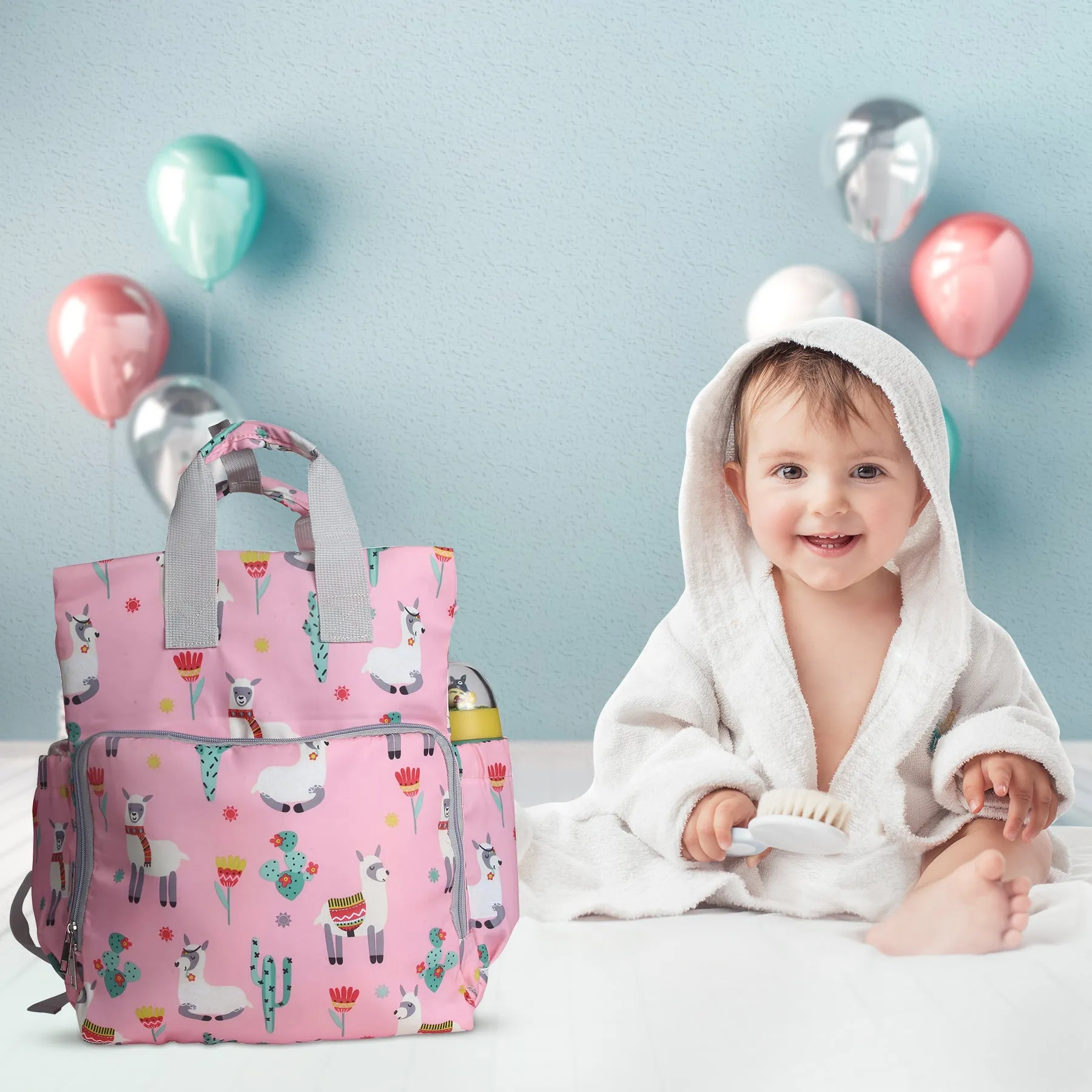 Nature Lover Pink Diaper Bag