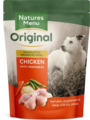 Natures Menu Chicken with Vegetables & Rice Dog Food Pouch 300g