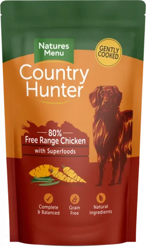 Natures Menu Country Hunter Free Range Chicken Dog Food Pouch