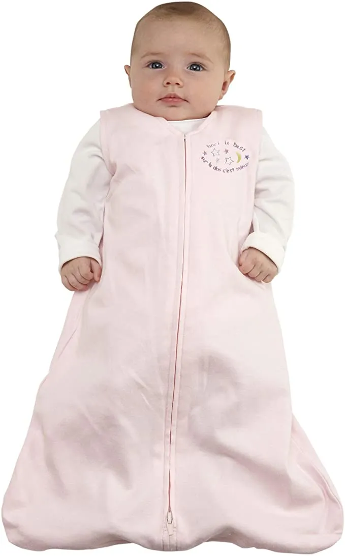 New HALO SleepSack 100-Percent Cotton Wearable Blanket Large Light Pink, 12-18 Months!