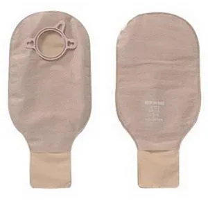 New Image Two-Piece Drainable Pouch, Flange 2-3/4" (70mm) Beige 12" (30cm) - Box of 10