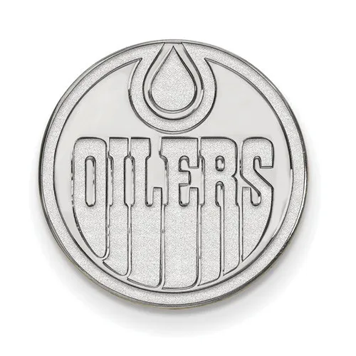 NHL Licensed Edmonton Oilers Black Leather Key Chain