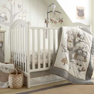 Night Owl 5PC Crib Bedding Set