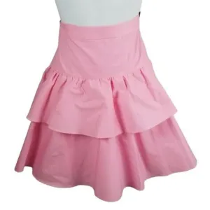 NWT J Crew Skirt Women's Size 00 Pink Tiered Ruffle Lined Coquette Kawaii Y2K