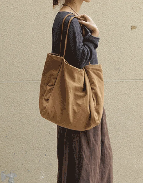 One-shoulder Canvas Large-capacity Bag