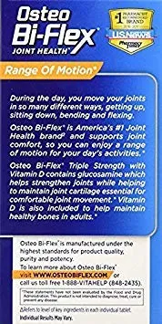 Osteo Bi-Flex Triple Fuerza   Vitamina D, comprimidos recubiertos - Paquete doble de 80 unidades cada uno