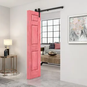 Paneled MDF Composite Bifold Barn Door with Installation Hardware Kit Calhome Size: 30" x 80" Finish: Antique Red