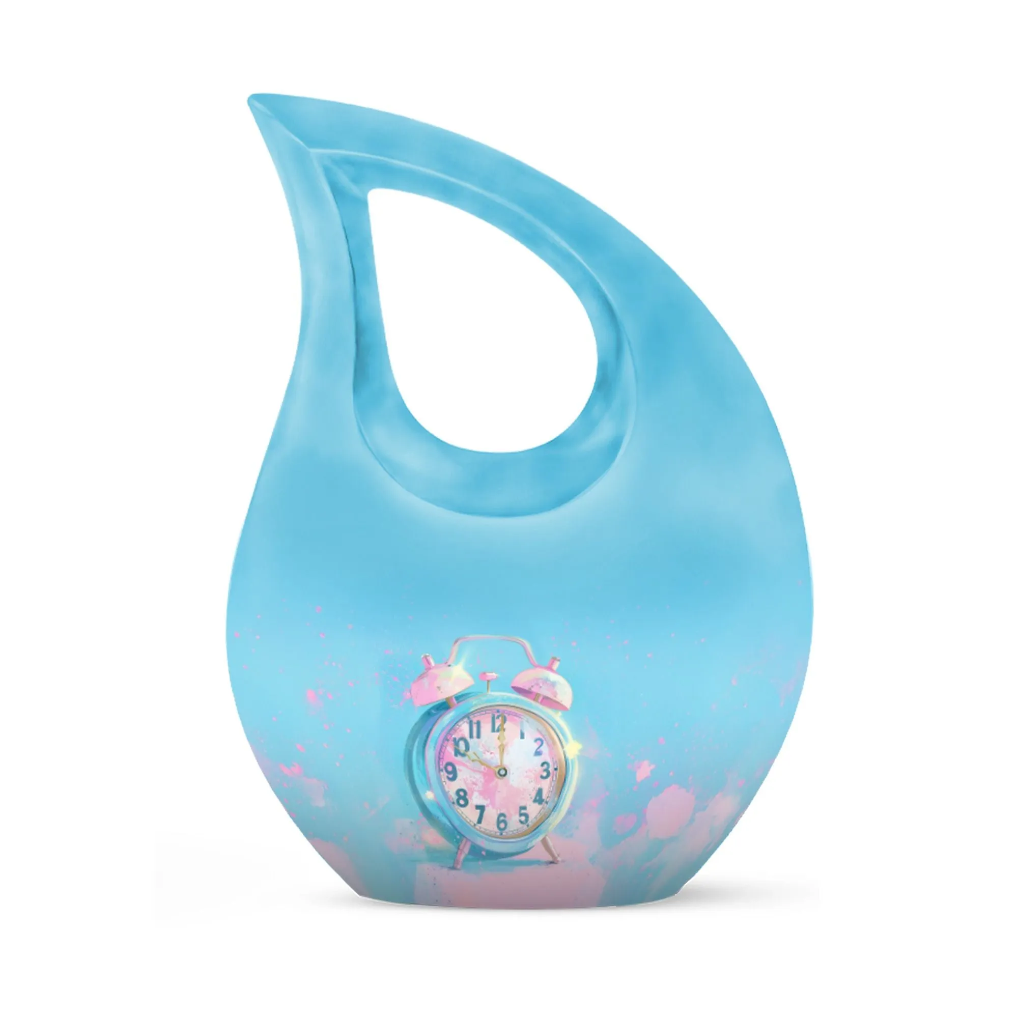 Pastel Moments A Small Urn For Ashes - 10 Inch Size Aluminium Urn