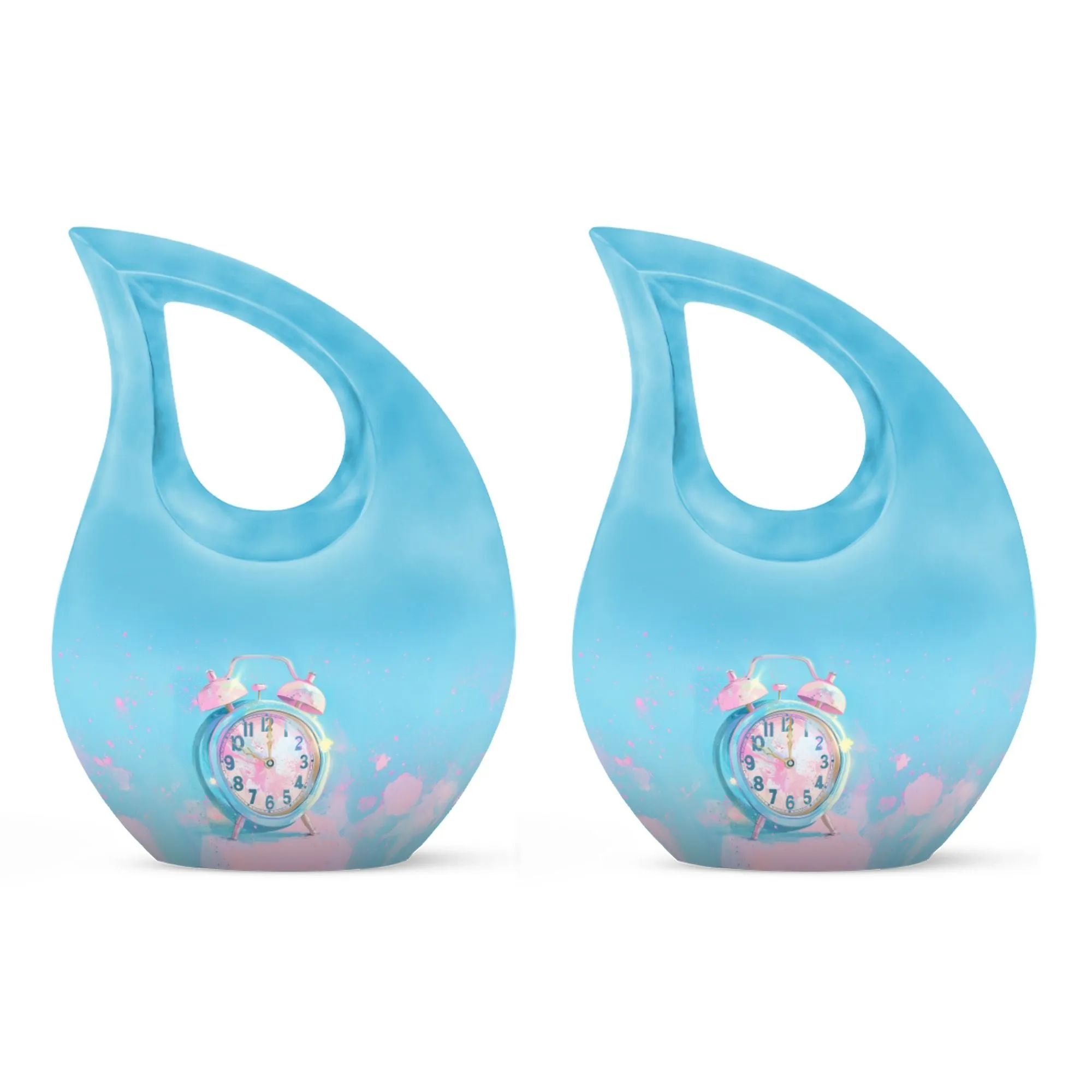 Pastel Moments A Small Urn For Ashes - 10 Inch Size Aluminium Urn