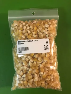Peaches & Cream Sweet Corn Seeds (‘SE’ Bi-Colour Type) (70 Days) - 1/2 lb - Bulk