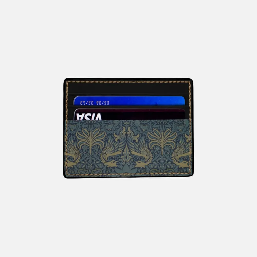 Peacock & Dragon Card Holder Wallet