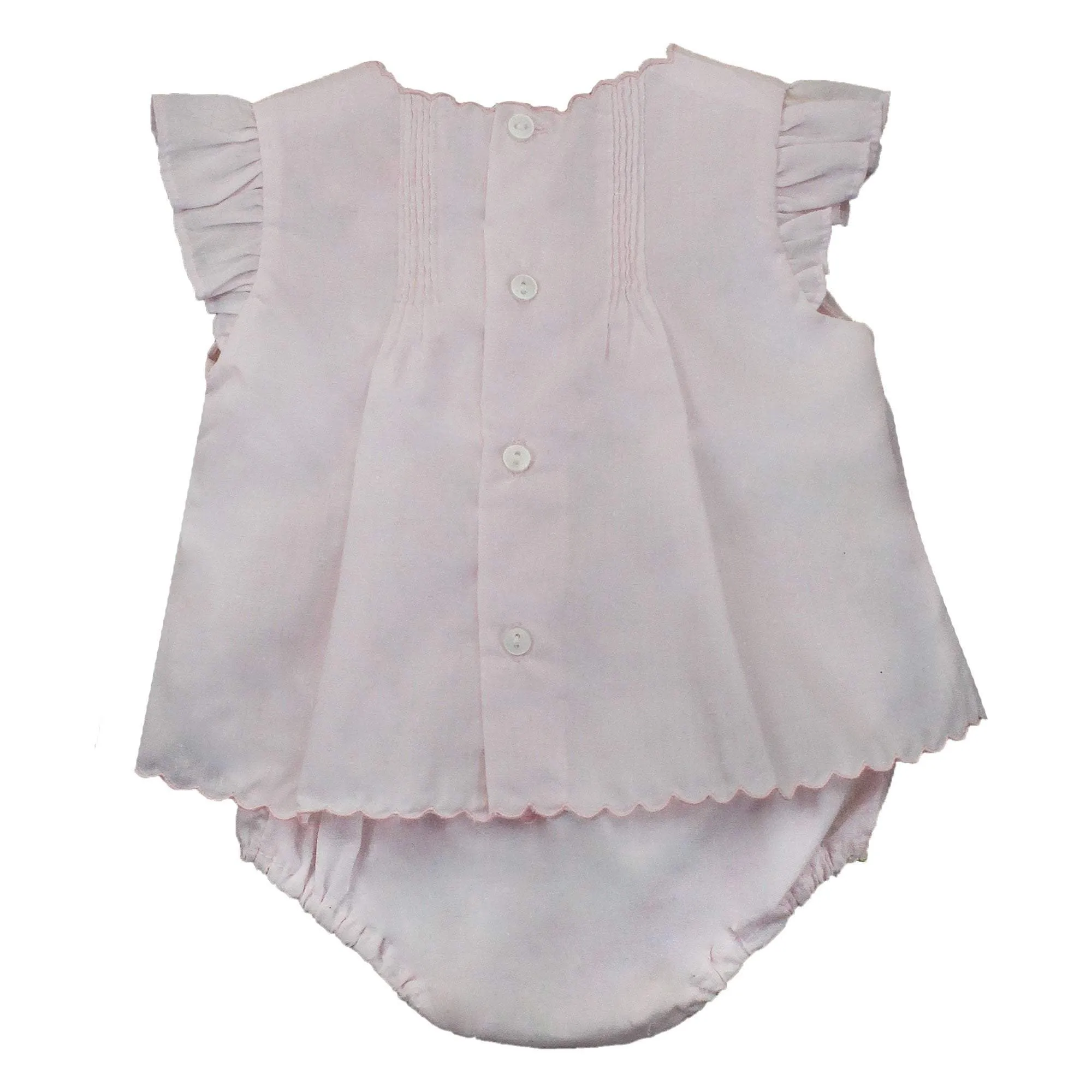 Petit Ami Flower Embroidered Heirloom Diaper Set #5662