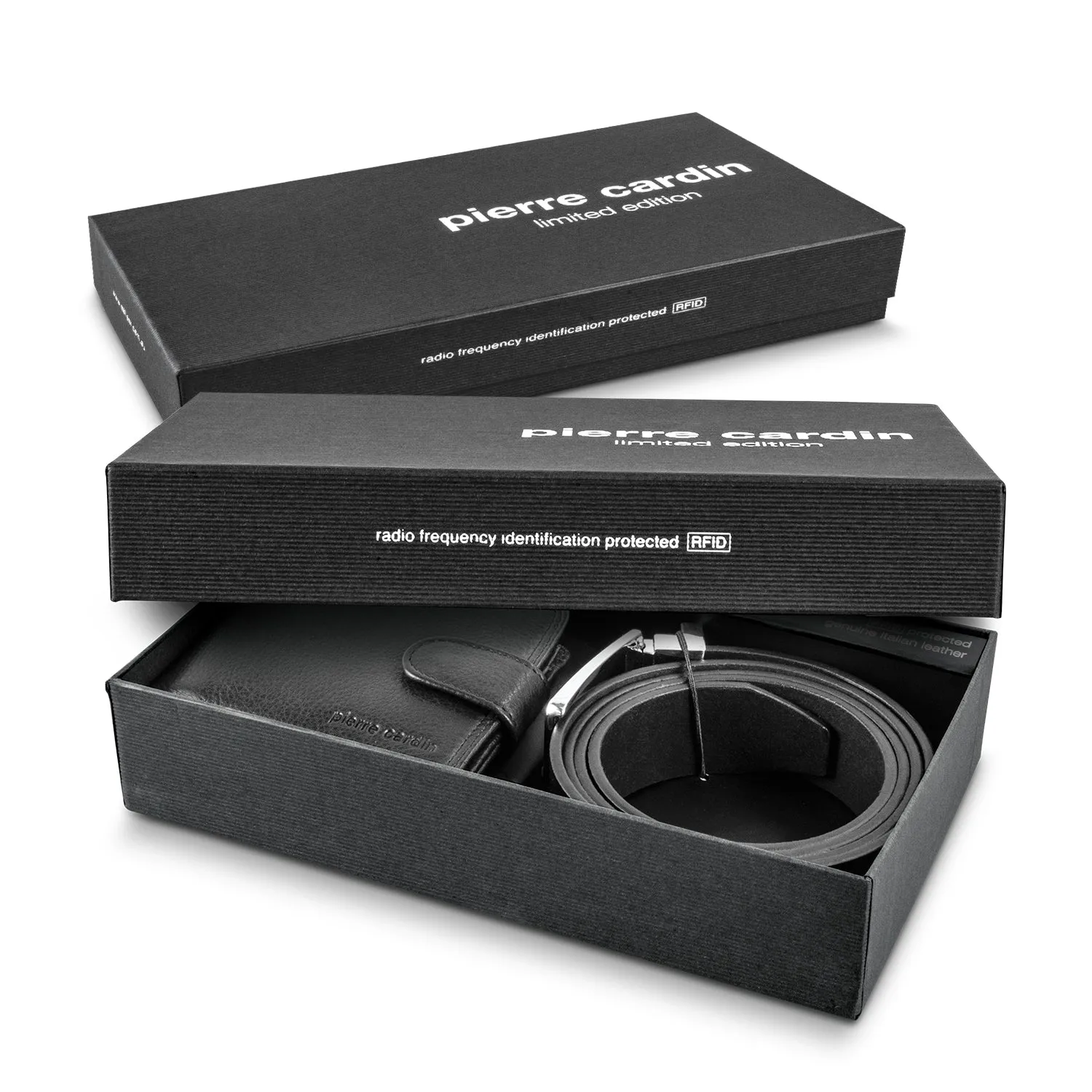 Pierre Cardin Leather Wallet  Belt Gift Set