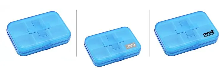 Pill Box With First Aid Logo On Cover
