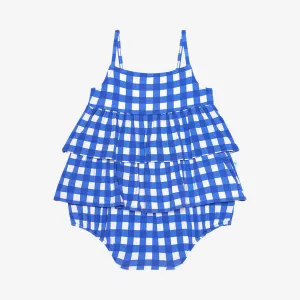 Posh Peanut Joshua Basic Ruffled Spaghetti Romper