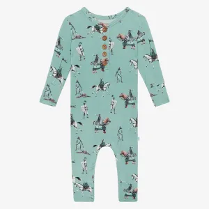 Posh Peanut Wallace L/S Henley Romper