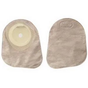 Premier One-Piece Closed Mini Pouch, Pre-Cut Stoma Opening up to 2-1/8" (55mm), Beige 7" (18cm) - Box of 30