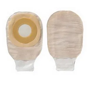 Premier One-Piece Drainable Pouch, Pre-Cut Stoma Opening 1-1/4" (32mm), Beige 9" (23cm),  Clamp Closure - Box of 10