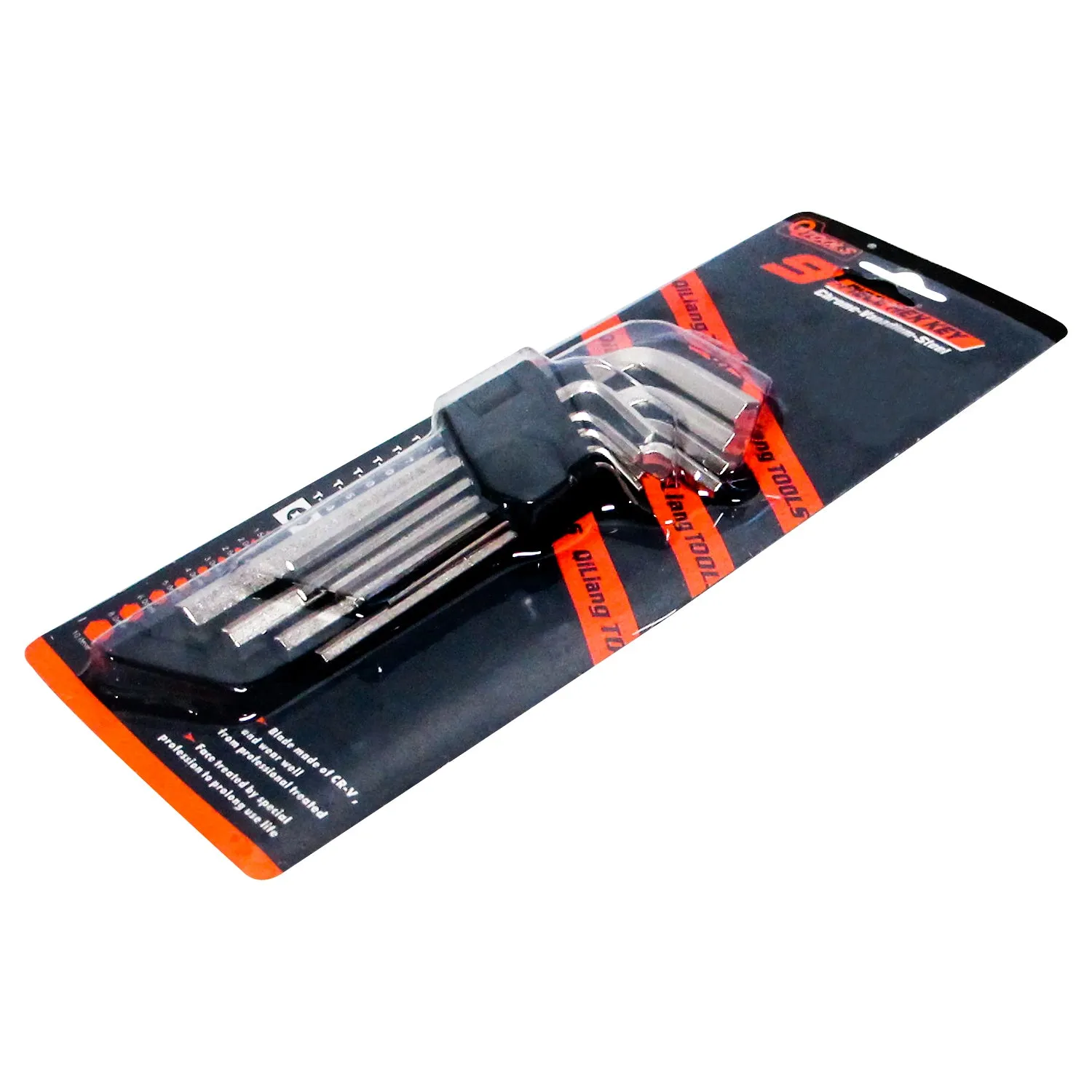 QTools 9 Piece Hex Key