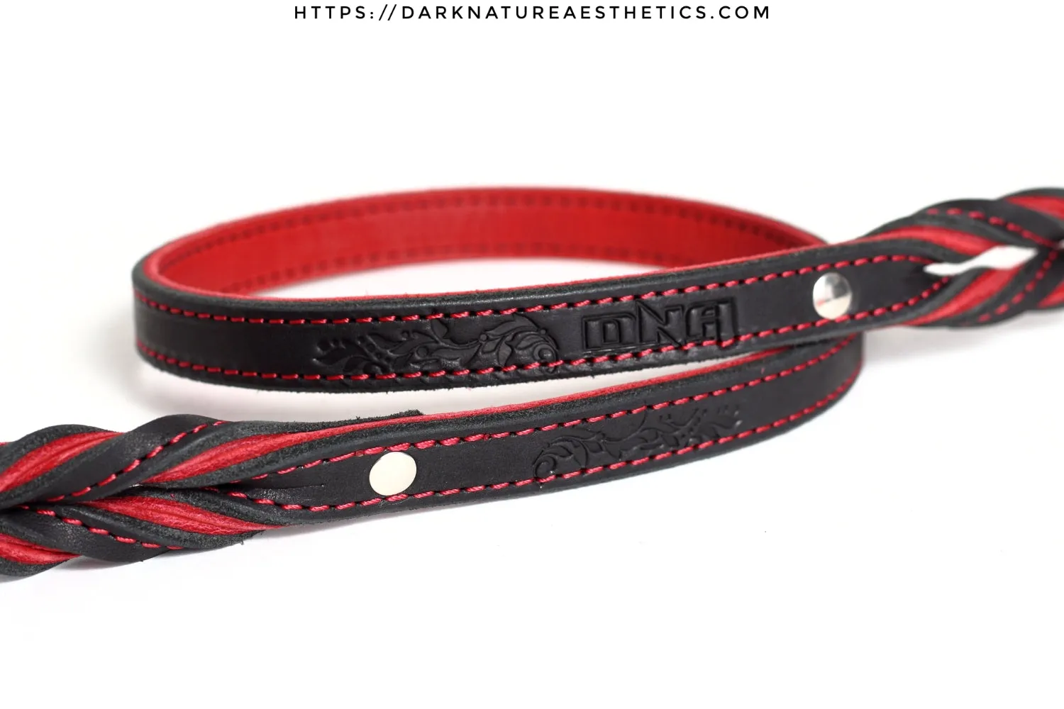 "Carnal Sins" Bloody Leather Bondage Leash