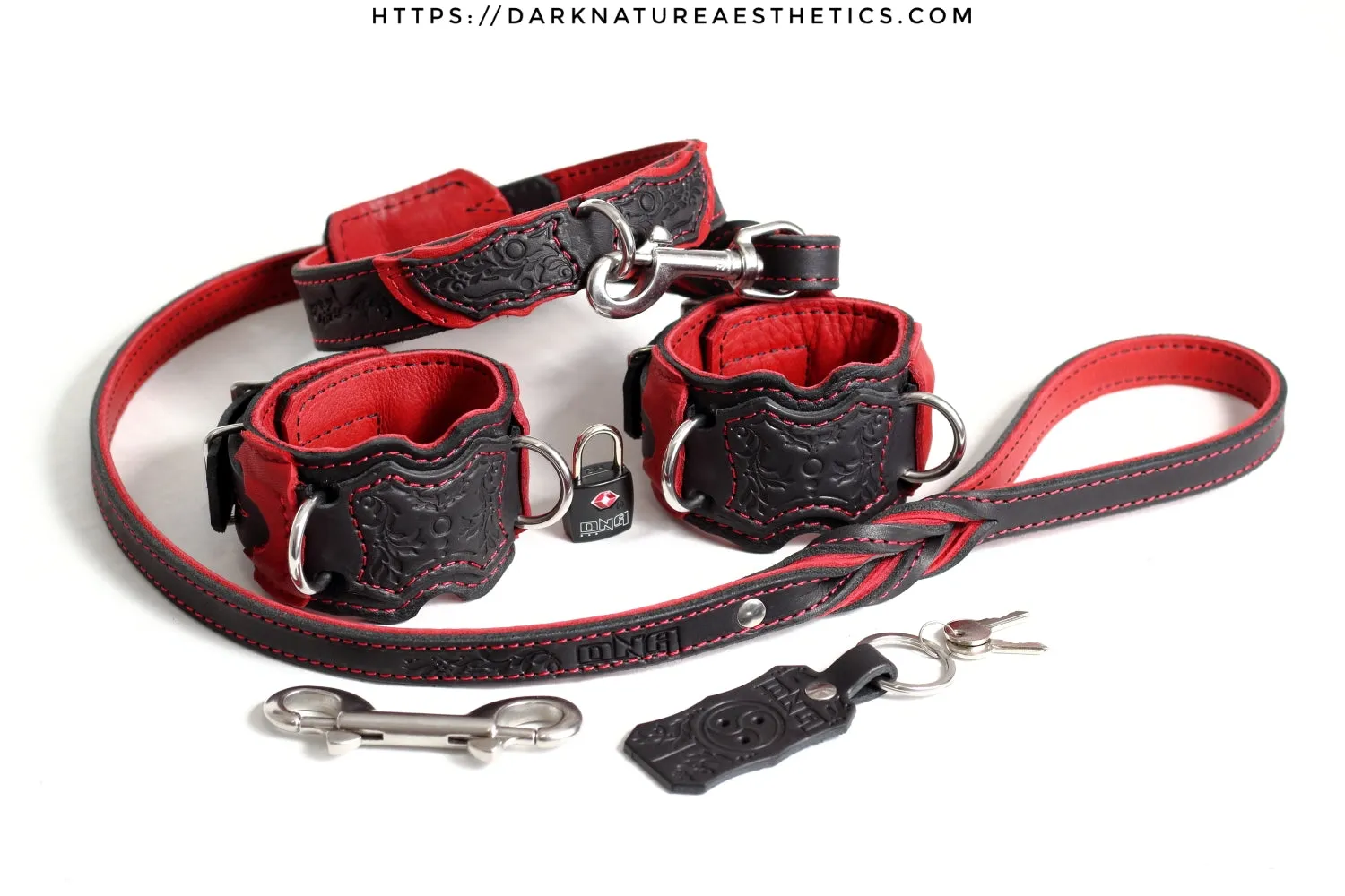 "Carnal Sins" Bloody Leather Bondage Leash