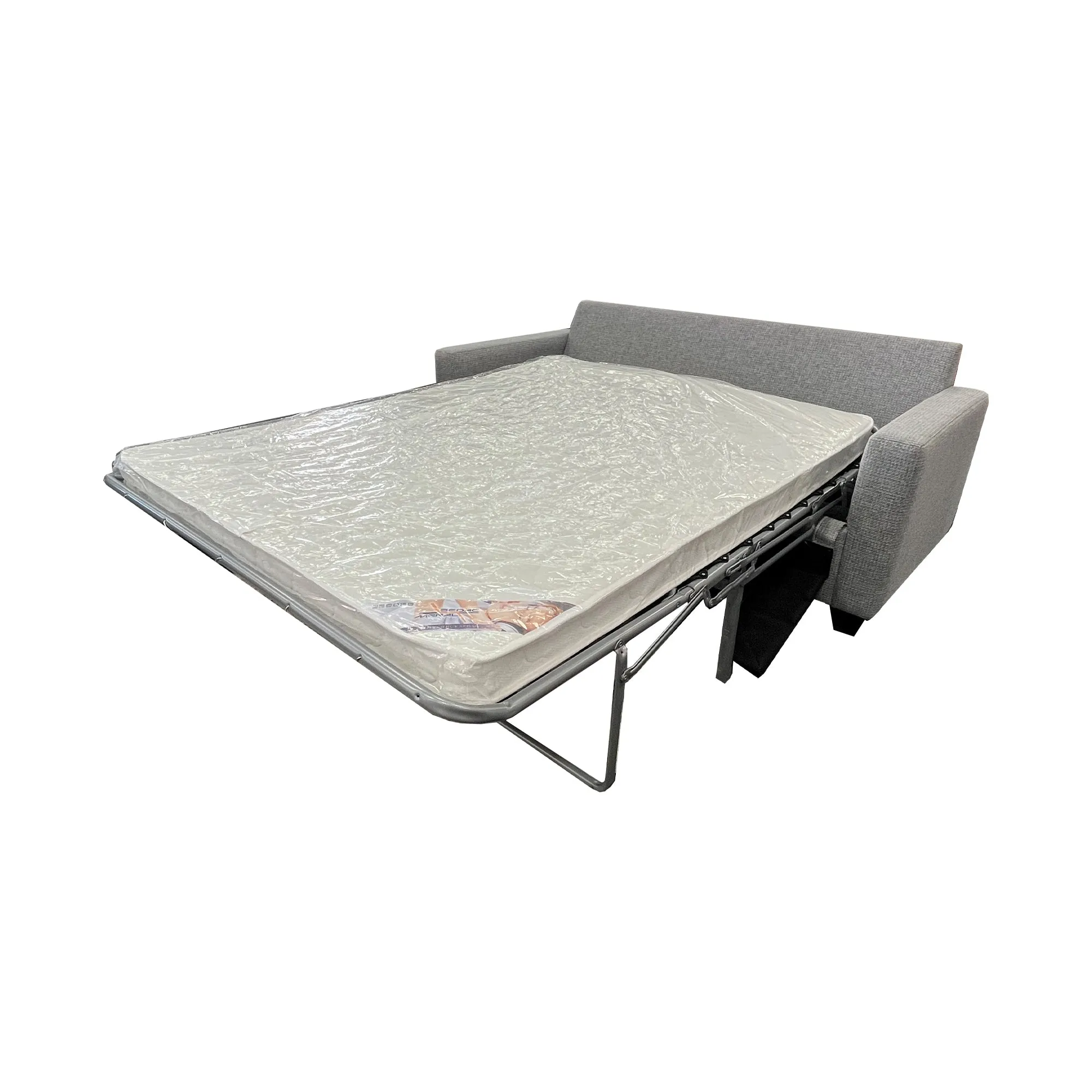 Raven Queen Bi-fold Sofa Bed - NZ Made - Koa Ash Fabric