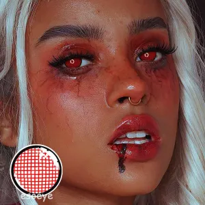 Red Manson Mesh Halloween Contact Lenses Yearly