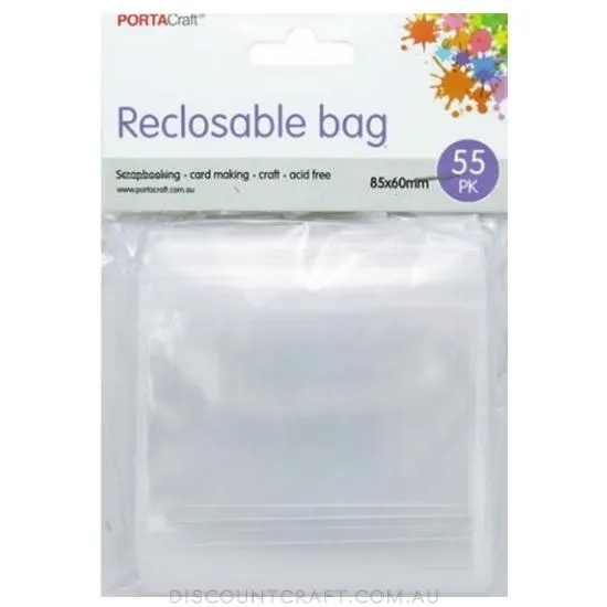 Resealable Bag 85x60mm 55pk
