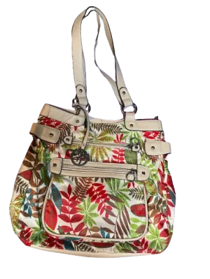 Ricardo Beverly Hills Tropical Print Nylon Shoulder Bag