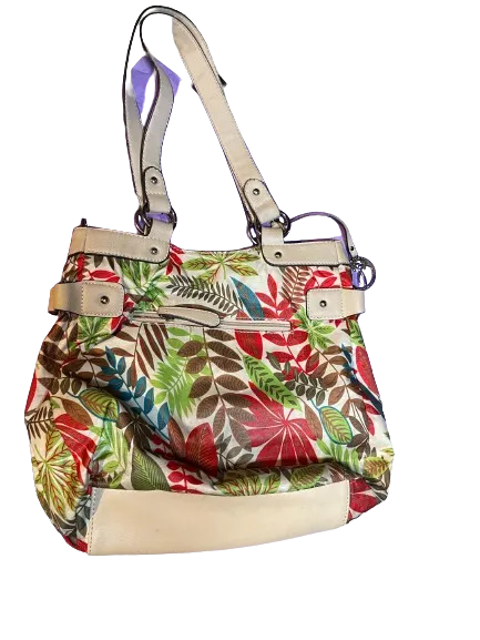 Ricardo Beverly Hills Tropical Print Nylon Shoulder Bag