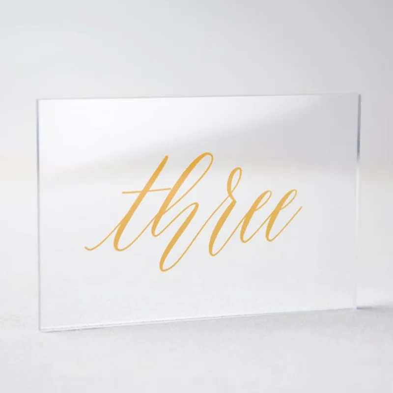 Romantic Table Card with Holders for Wedding Party