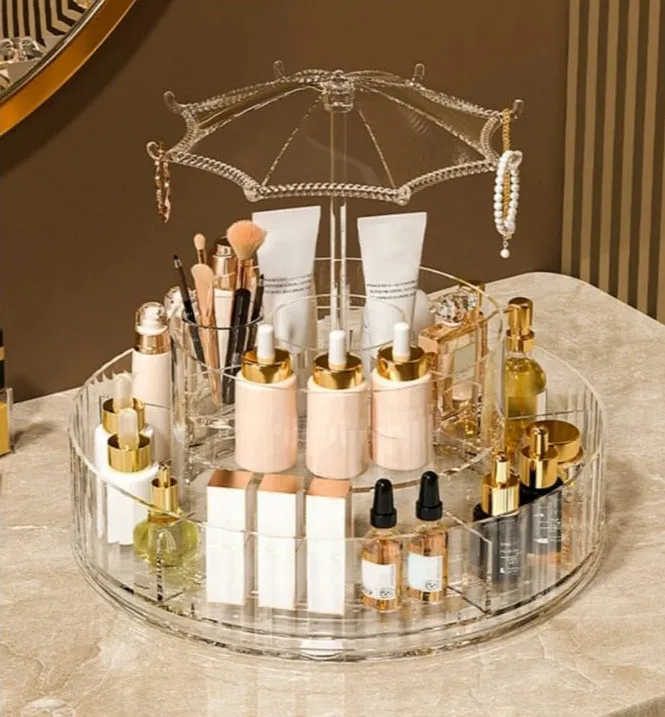 Round Cosmetic Display Storage Box