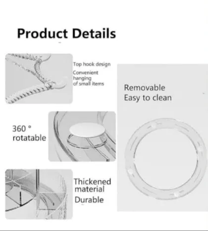 Round Cosmetic Display Storage Box
