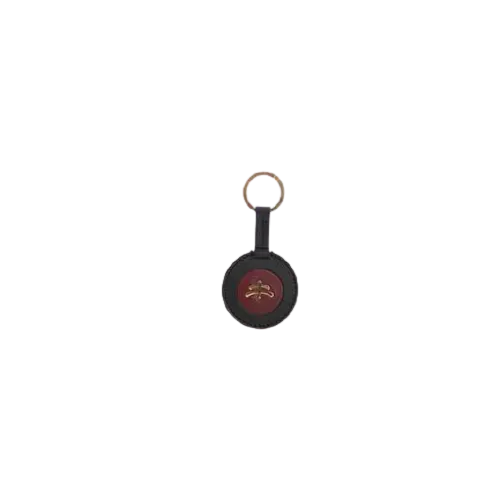 Round Tuscany Leather Key Ring by Makebe