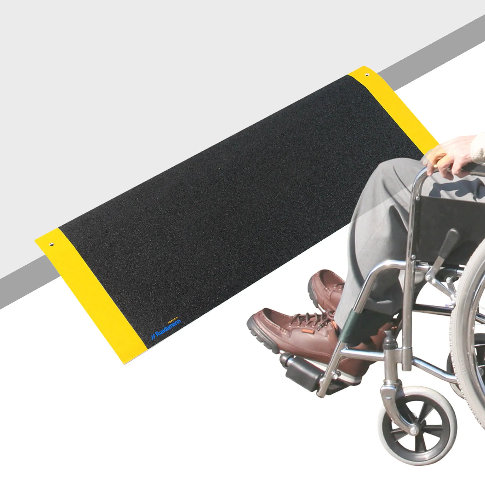 Ruedamann®Threshold Ramp Aluminum with Portable and Anti-Slip Surface