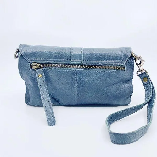 RUGGED HIDE Amelia Clutch - Steel Grey