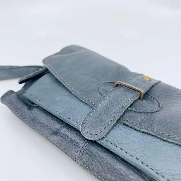 RUGGED HIDE Amelia Clutch - Steel Grey