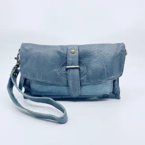 RUGGED HIDE Amelia Clutch - Steel Grey